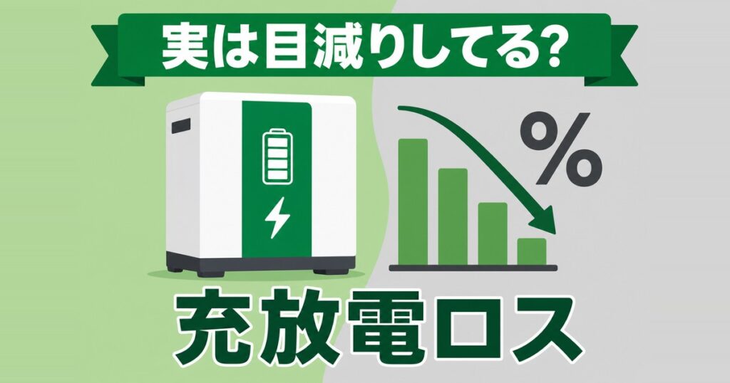 家庭用蓄電池の充放電ロスを示すサムネイル